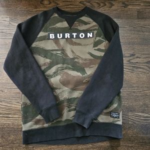 Burton Raglan Camo Sweatshirt Size L